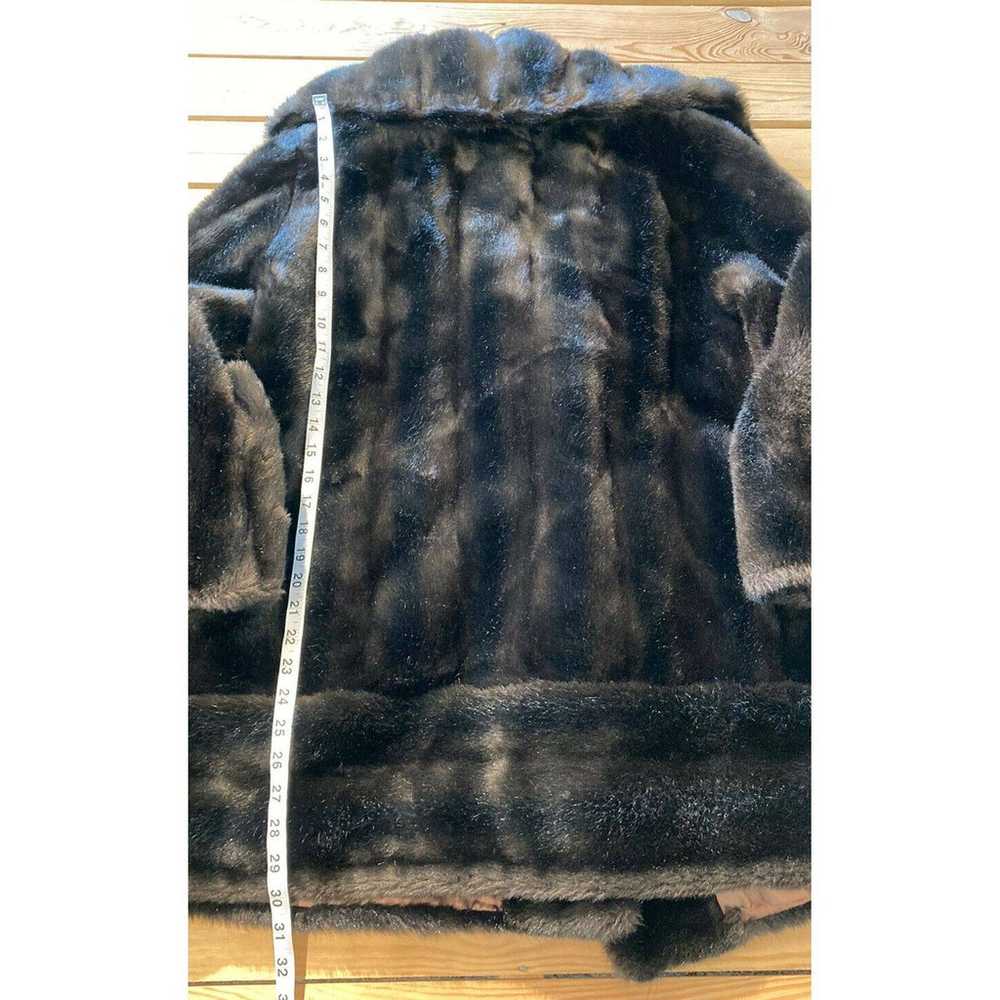 Vintage Tissavel Faux Fur Over Coat L - image 6