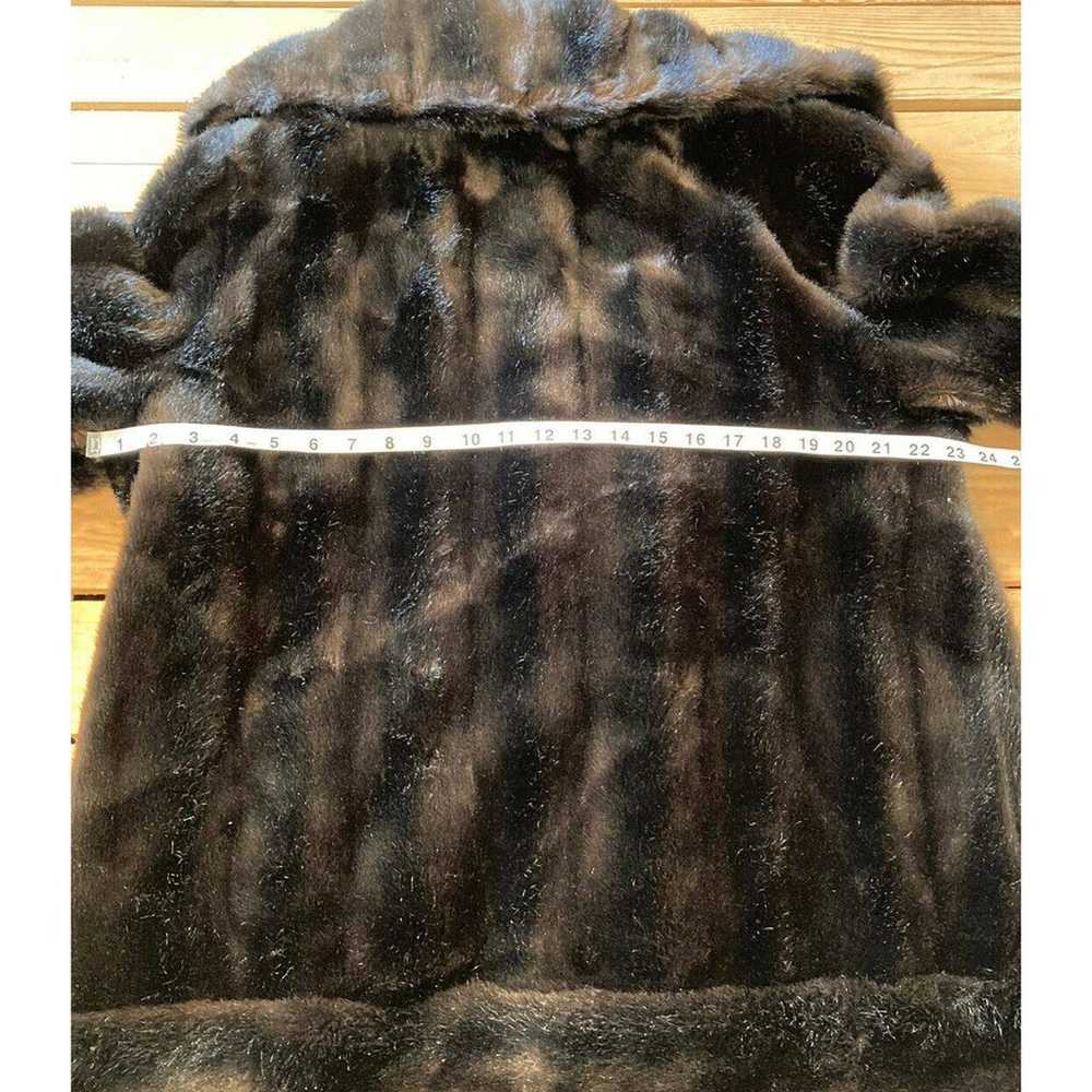 Vintage Tissavel Faux Fur Over Coat L - image 7