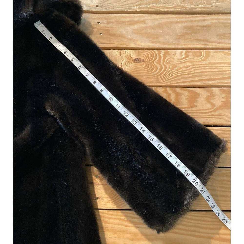 Vintage Tissavel Faux Fur Over Coat L - image 8