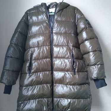 Michael Kors dark green puffer coat size XL Like … - image 1