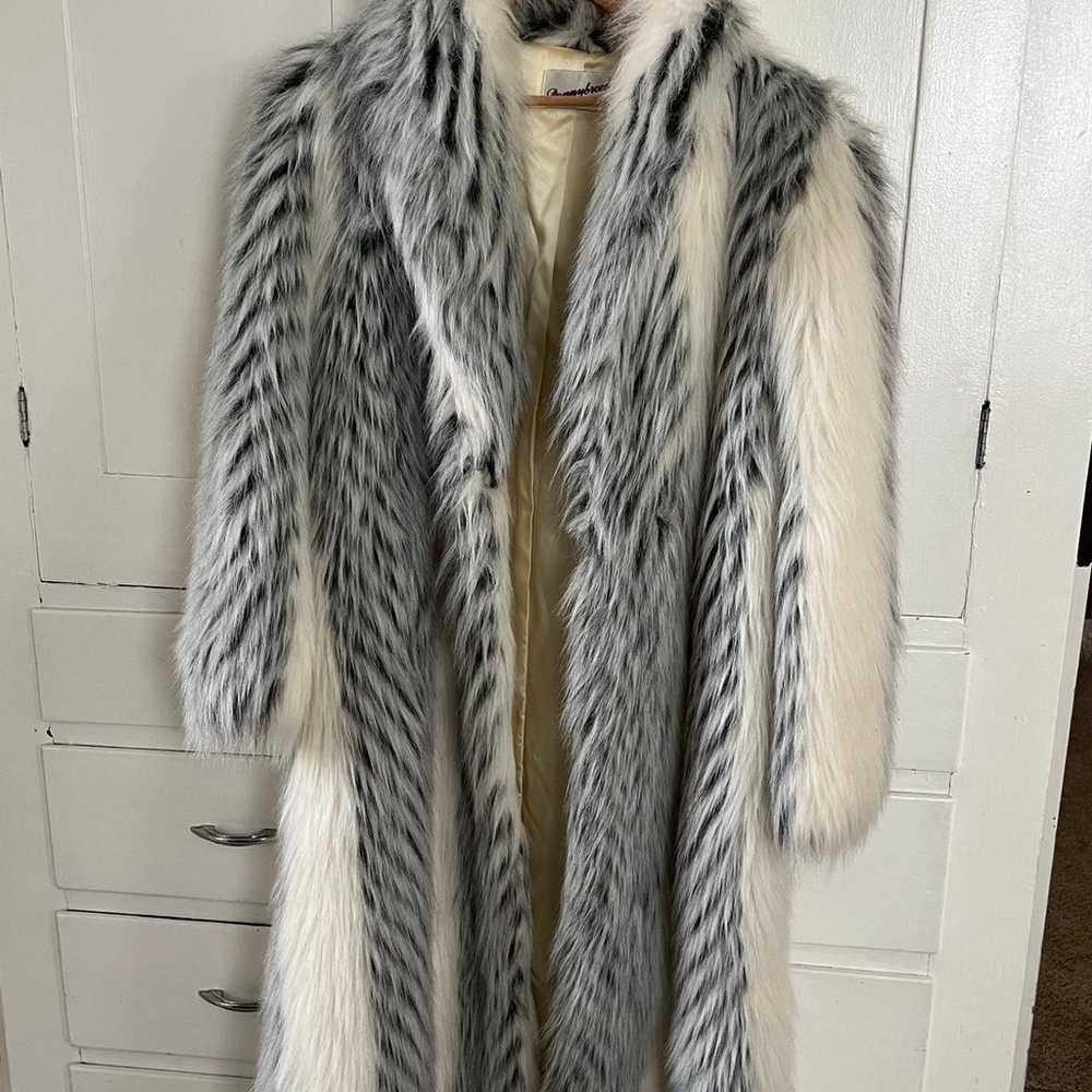 Vintage Donnybrook Faux Fur Long Coat - image 1