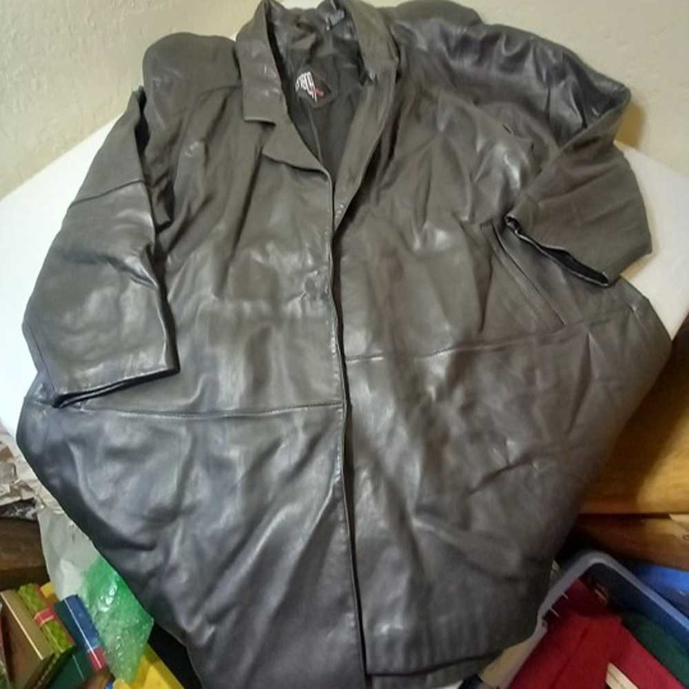 Tiboa Leathers Womens long Genuine Leather Jacket - image 1