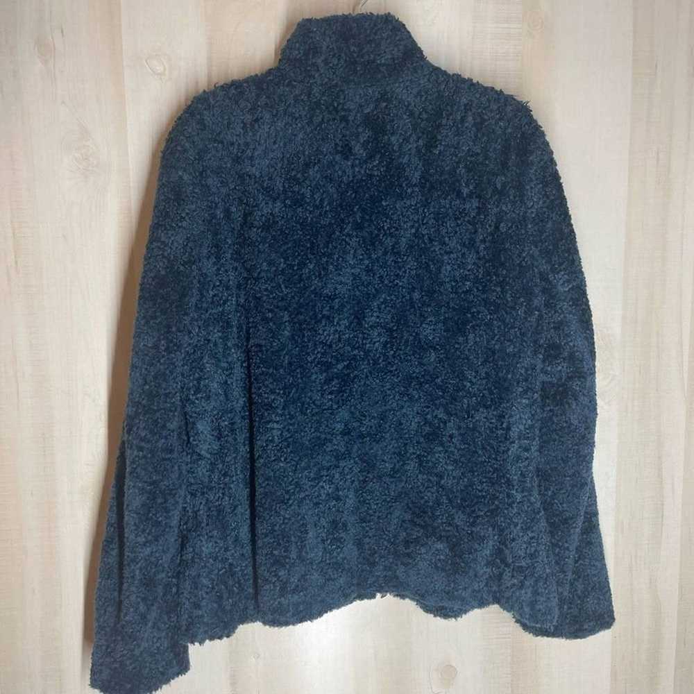 Pendleton blue fleece jacket long sleeve with pla… - image 2