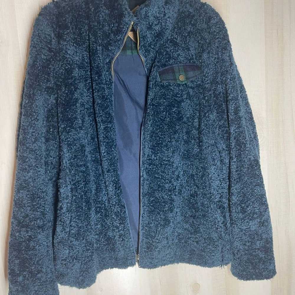 Pendleton blue fleece jacket long sleeve with pla… - image 5