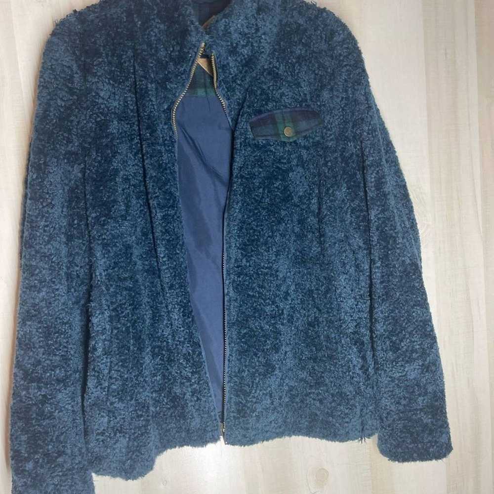 Pendleton blue fleece jacket long sleeve with pla… - image 6