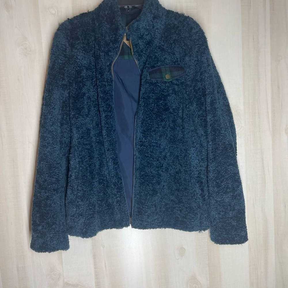 Pendleton blue fleece jacket long sleeve with pla… - image 7