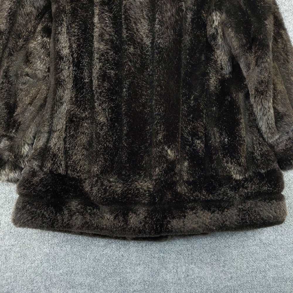 Vintage Betty Rose Womens Faux Fur Coat Button Up… - image 10