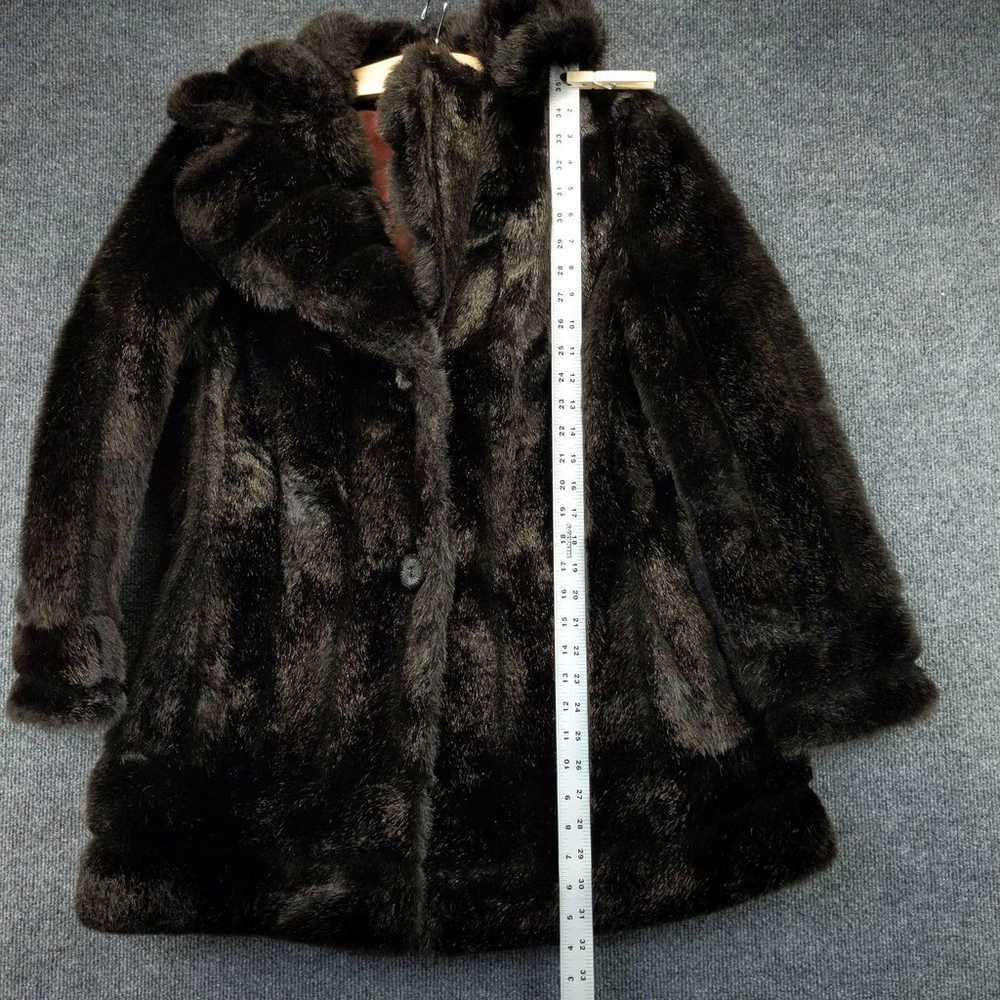 Vintage Betty Rose Womens Faux Fur Coat Button Up… - image 5