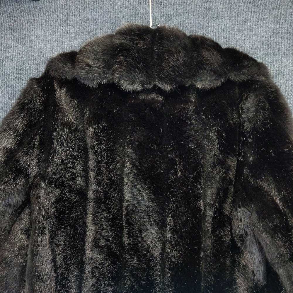 Vintage Betty Rose Womens Faux Fur Coat Button Up… - image 8