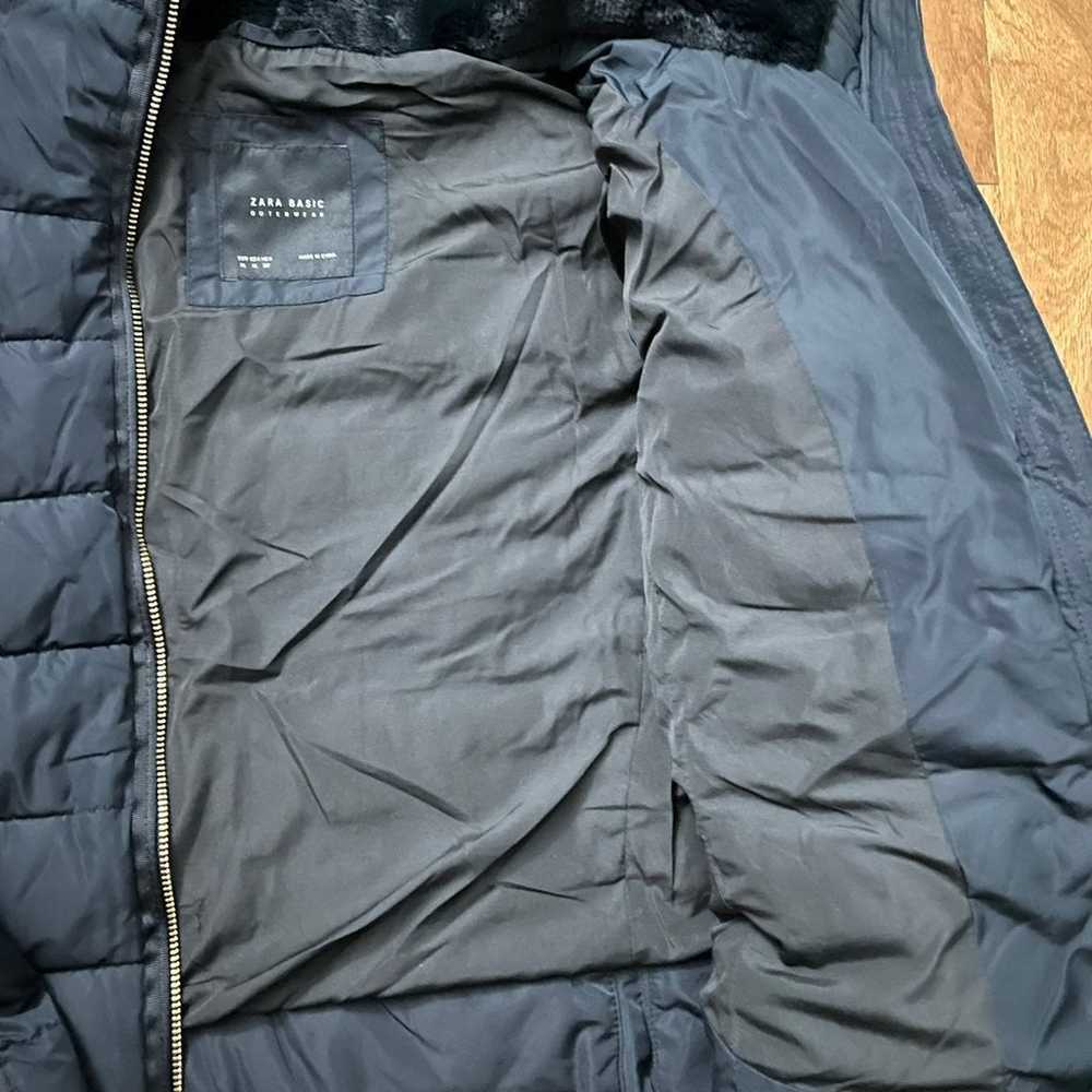 ZARA PUFFER JACKET IN NAVY BLUE - image 10