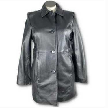Jaclyn Smith Leather Coat
