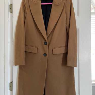 Zara Wool Blend Knit Long Coat - image 1