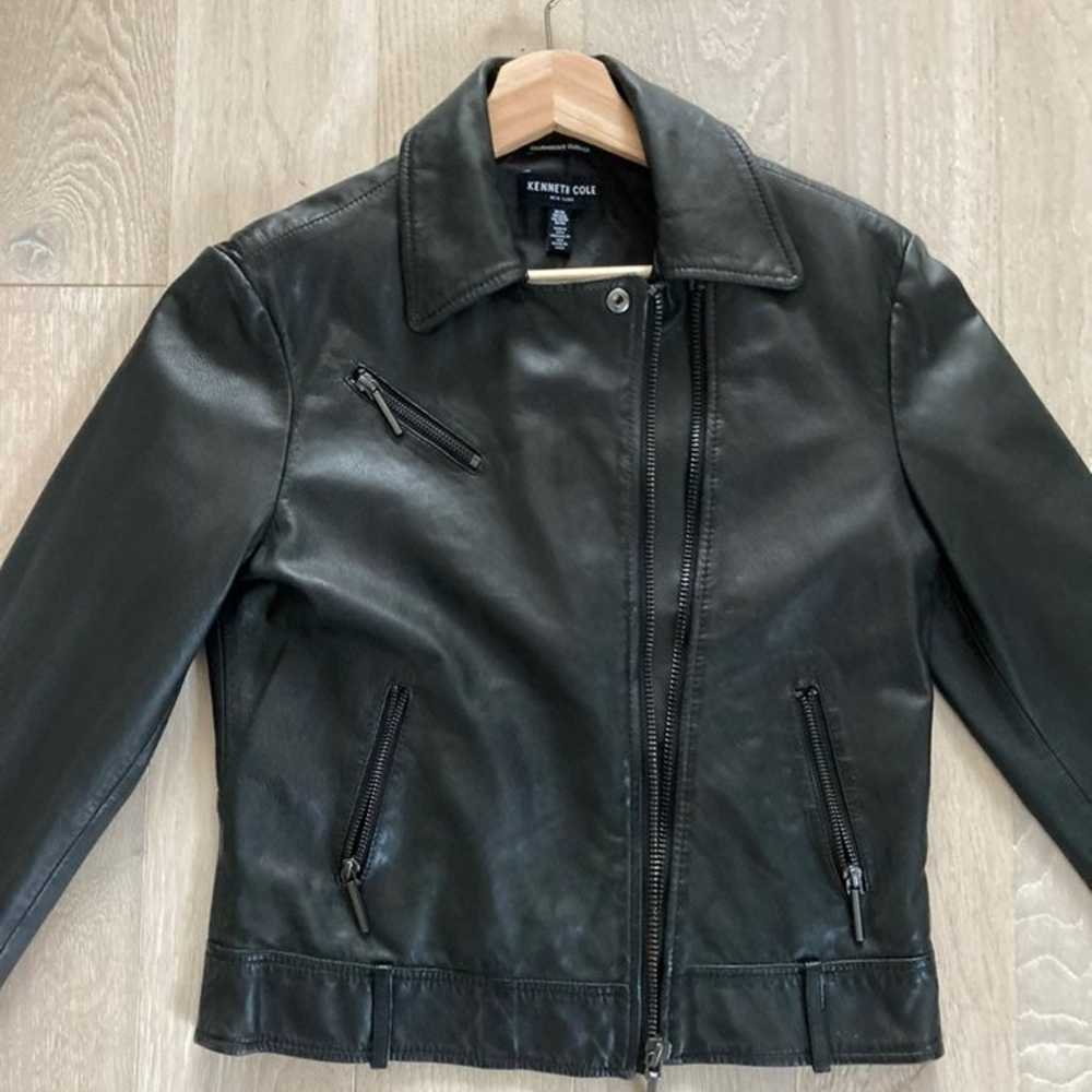 Kenneth Cole leather jacket XS - image 3