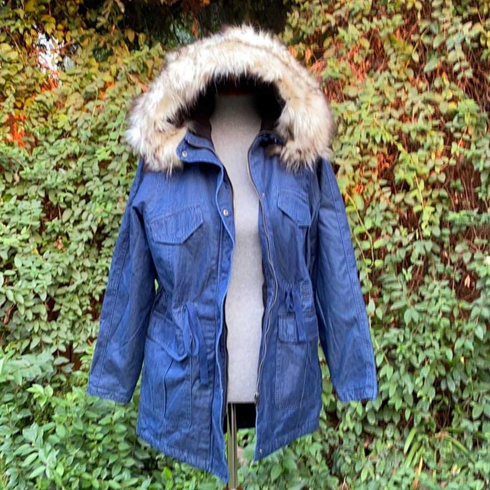 American Eagle Denim Parka Jacket - image 2