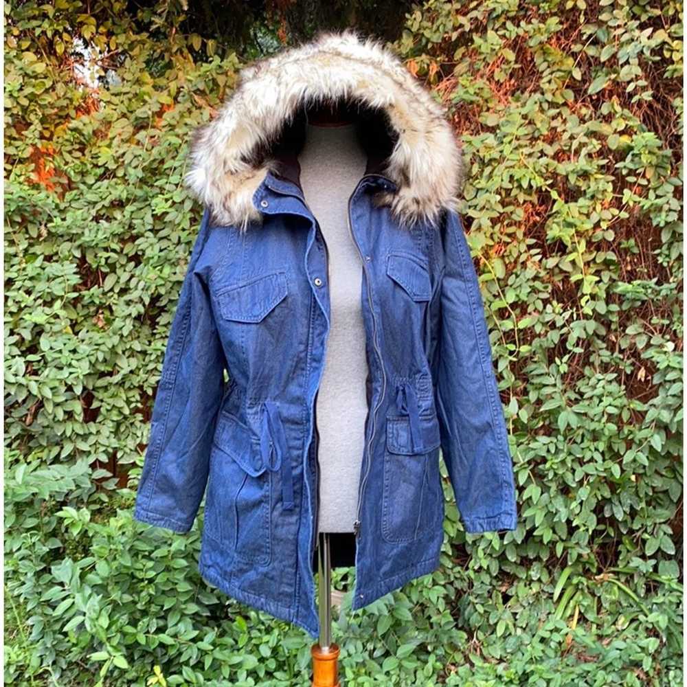 American Eagle Denim Parka Jacket - image 3