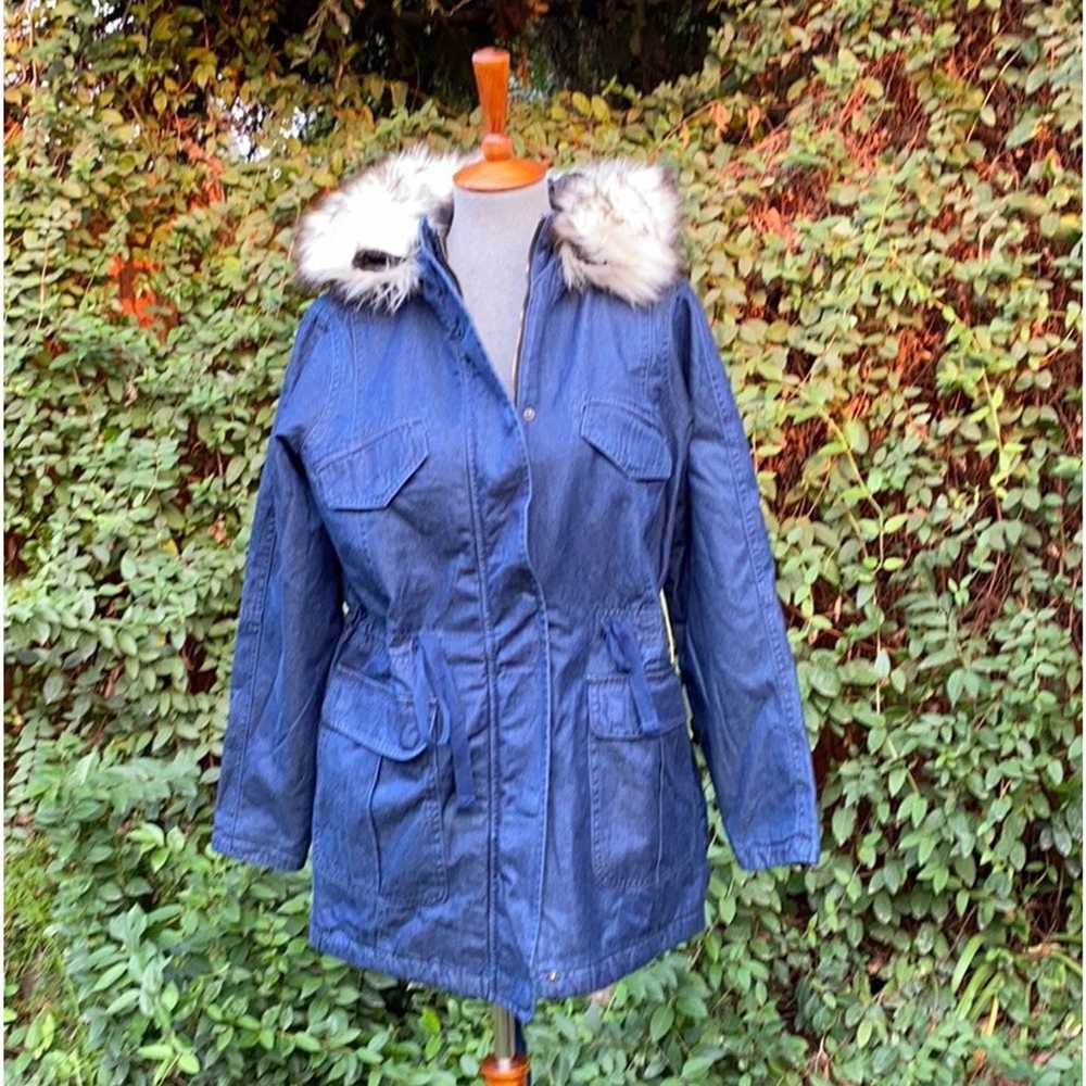 American Eagle Denim Parka Jacket - image 4