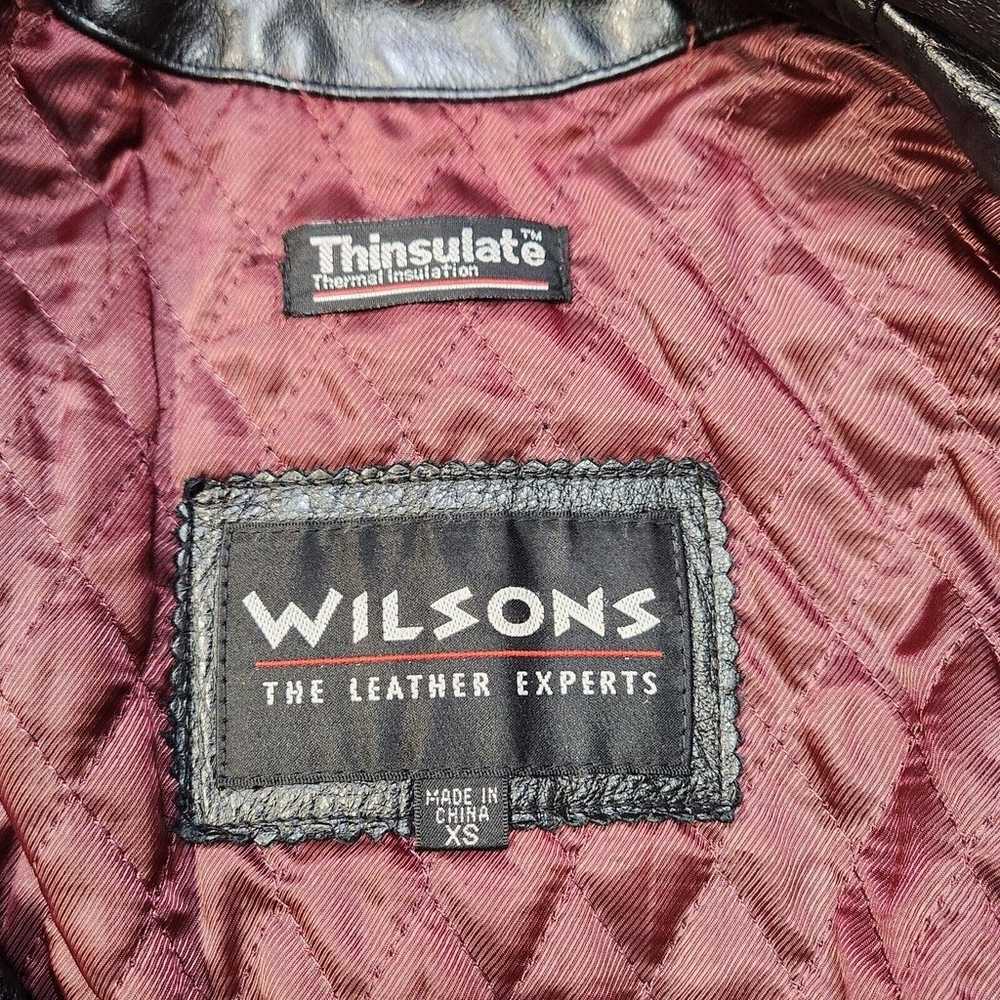 Vintage Wilsons Leather Jacket XS Women's Thinsul… - image 5