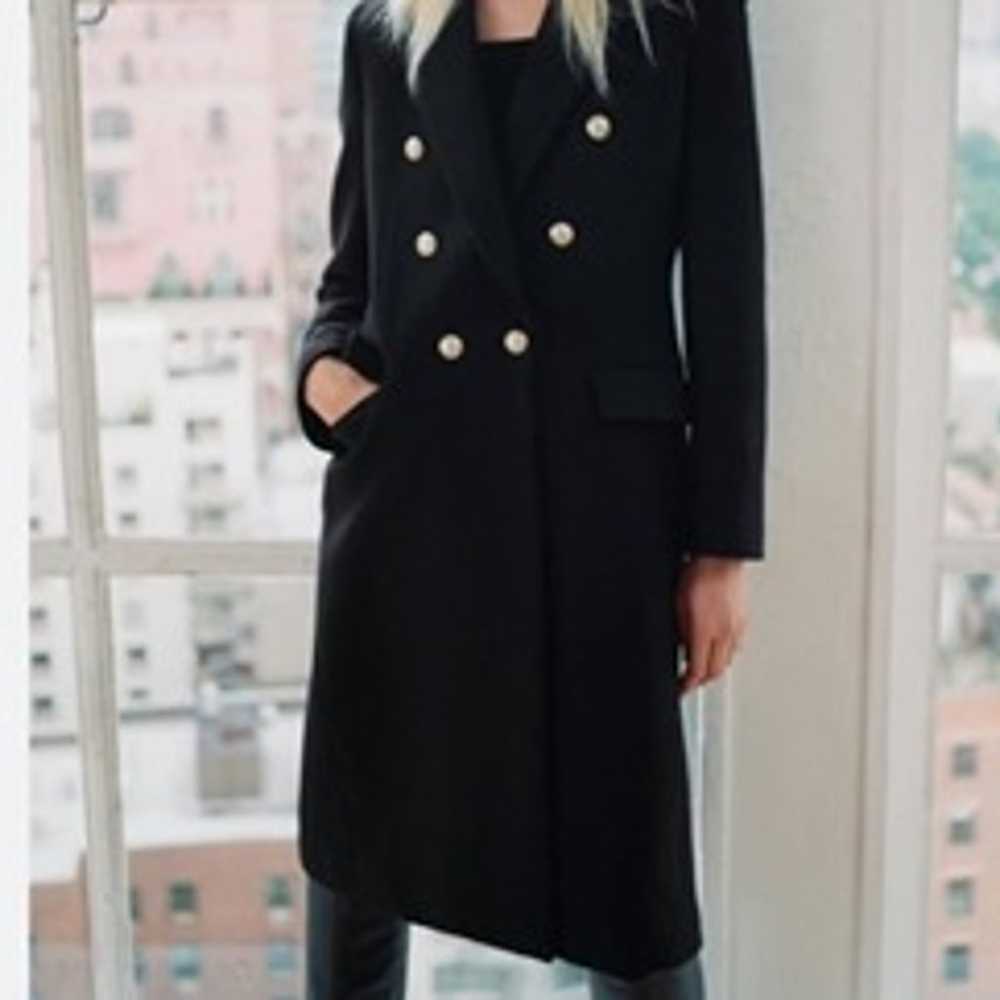 Zara Manteco Wool Blend Coat Size XS - image 2