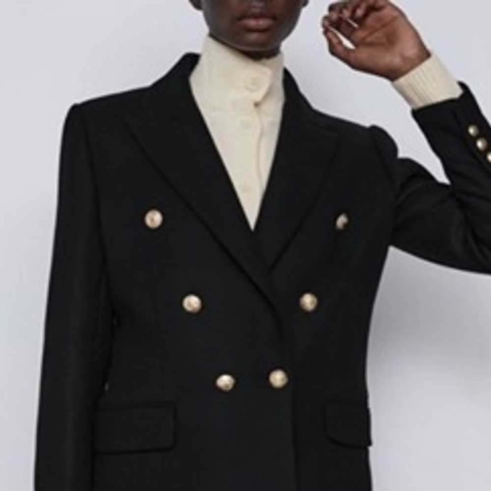 Zara Manteco Wool Blend Coat Size XS - image 4