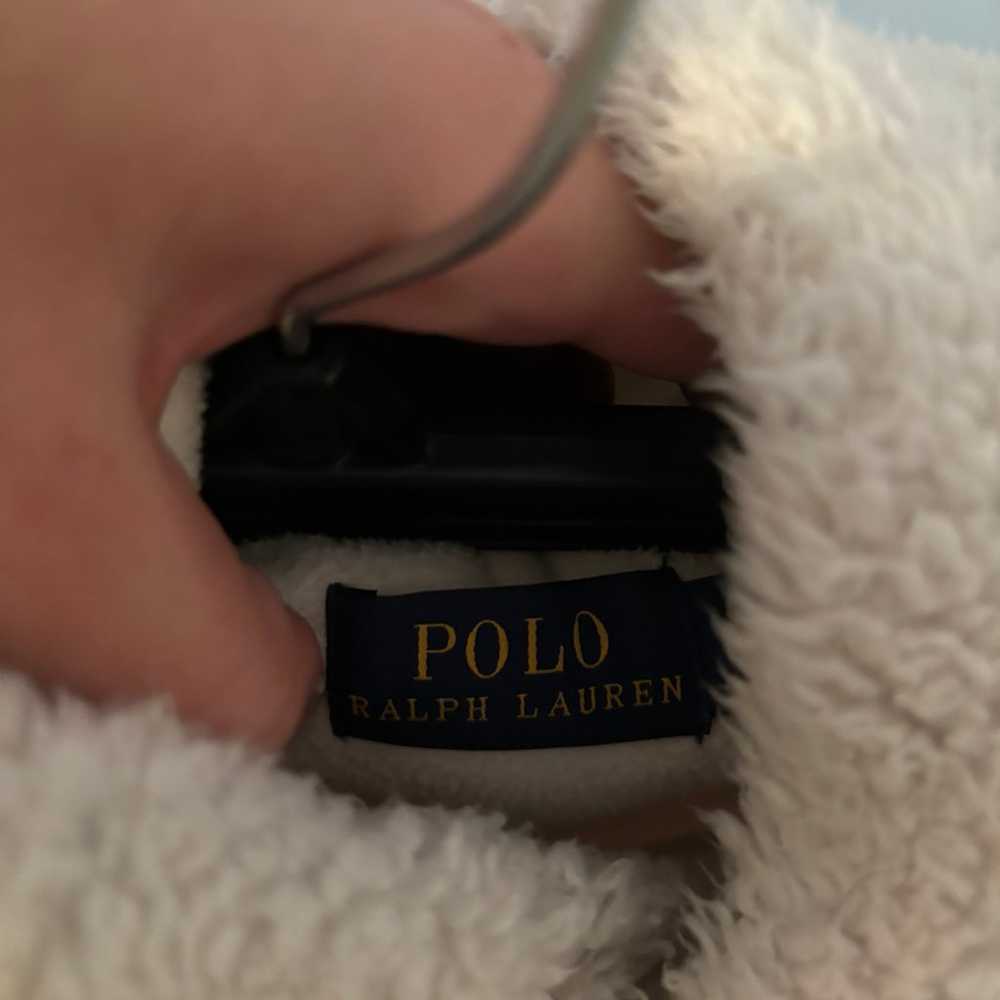 Polo Ralph Lauren women’s Sherpa hoodie size xs - image 2