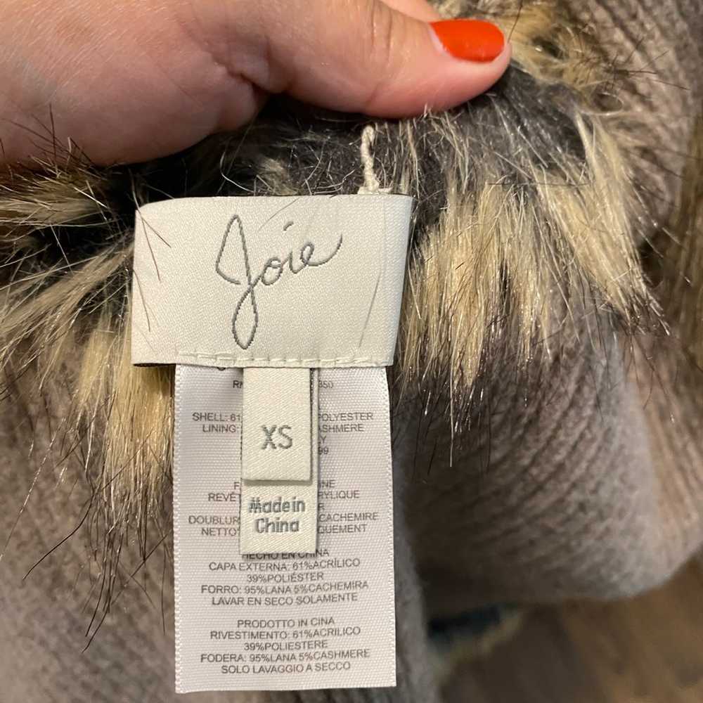 Revolve Joie Pruce Reversible Faux Fur Vest Jacke… - image 4