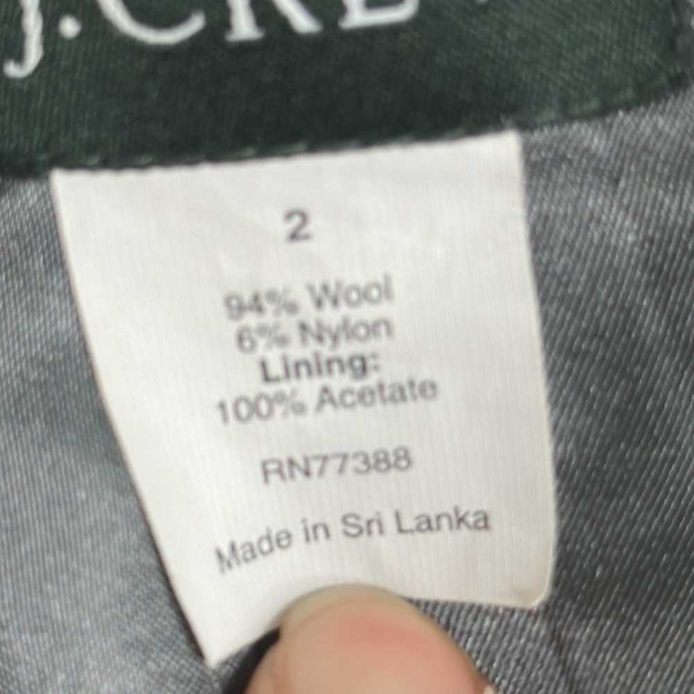 J crew wool black coat size 2 - image 10
