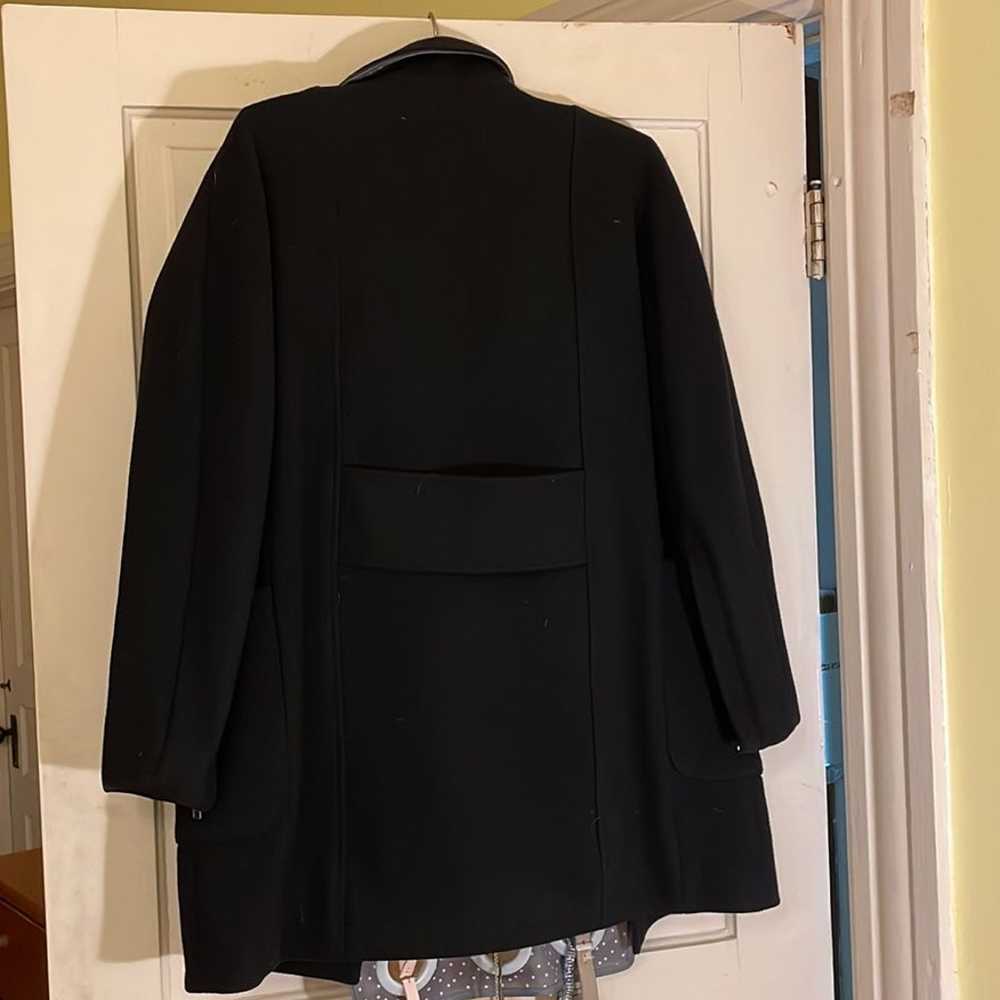 Barely worn sharp black wool blend coat by Madewe… - image 5