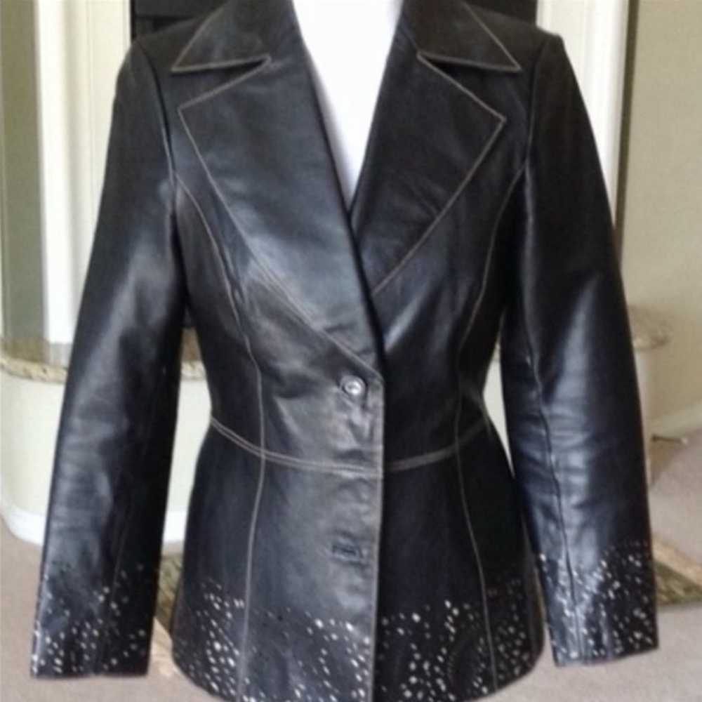 Classiques Black Leather Jacket - image 1