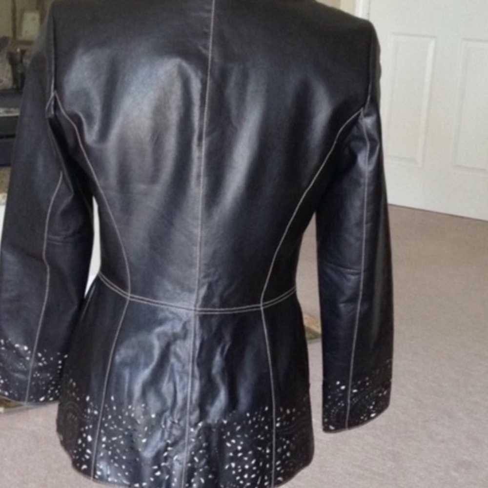 Classiques Black Leather Jacket - image 2