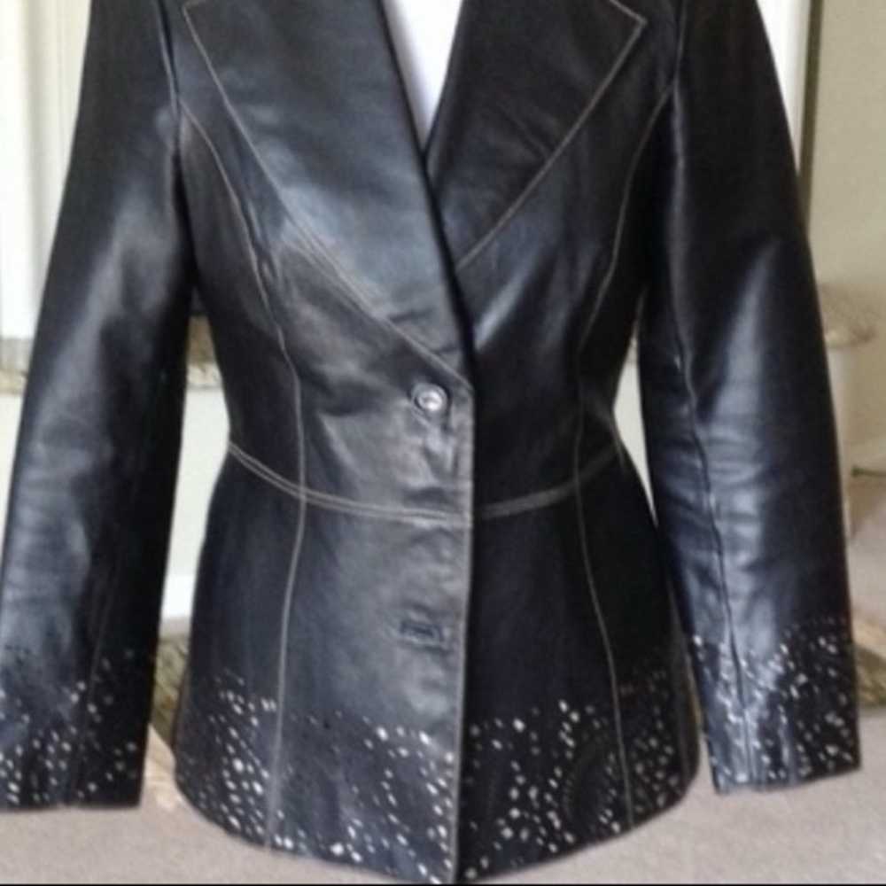 Classiques Black Leather Jacket - image 4