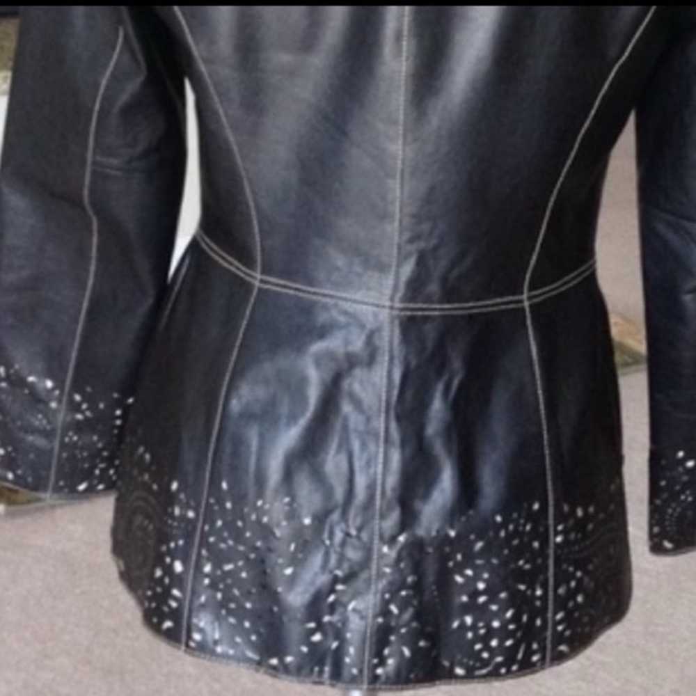 Classiques Black Leather Jacket - image 5