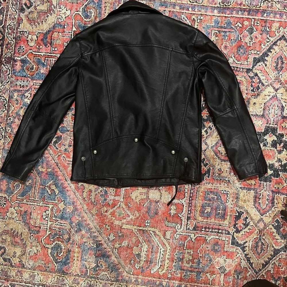 Free People vegan slouchy leather jacket - loose … - image 2