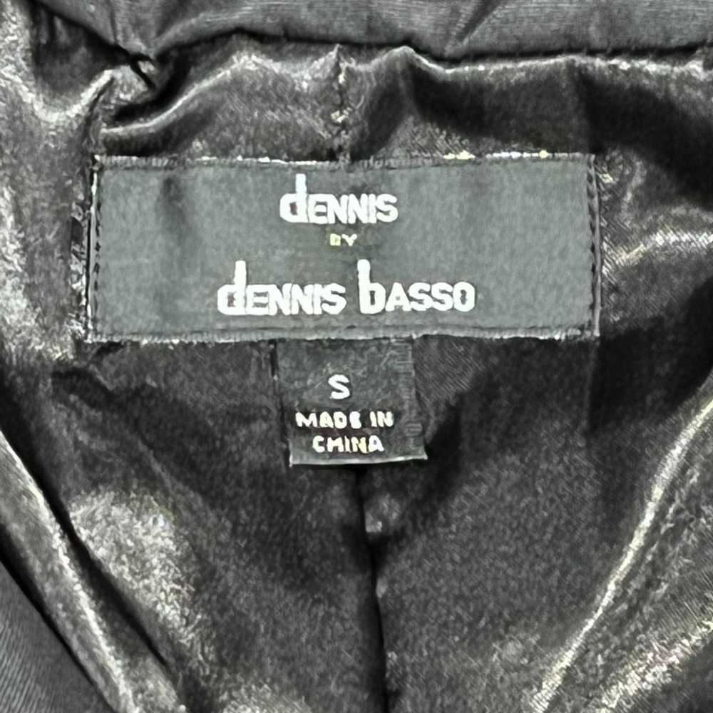 Dennis Basso Black Women’s Coat with Faux Fur Trim - image 5