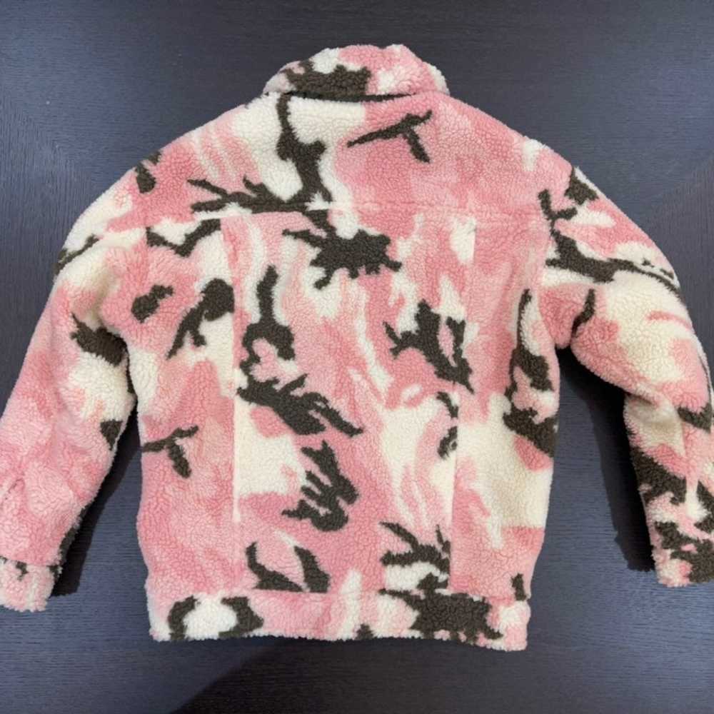 Apparis Theresa Camo Faux Shearling Jacket Pink S… - image 4