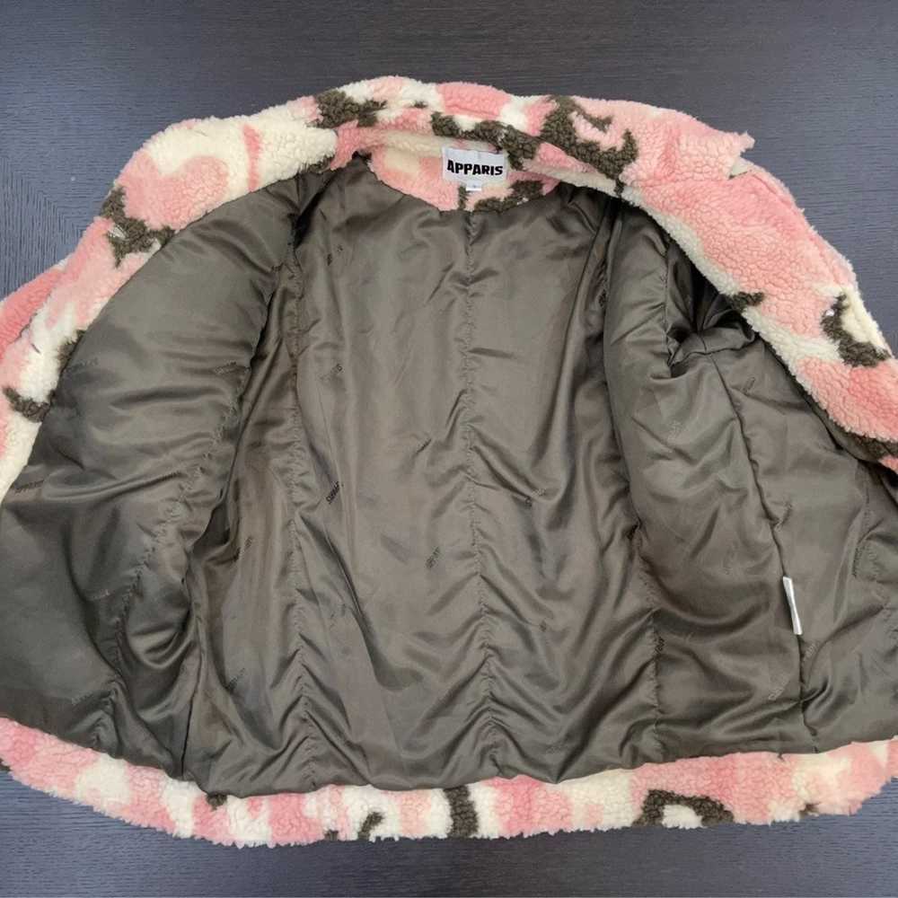 Apparis Theresa Camo Faux Shearling Jacket Pink S… - image 6