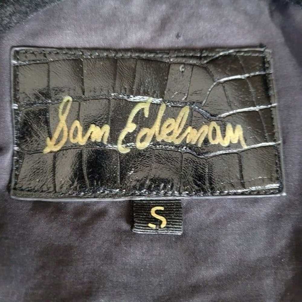 Sam Edelman Jacket Quilted Drawstring Black S Rid… - image 3