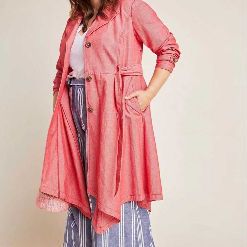 Anthropologie Elle trench coat size SMALL - image 5