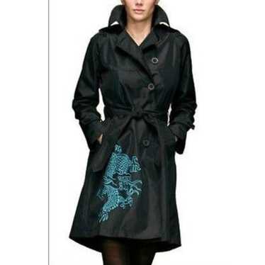 Desigual Embroidered Trench Coat - image 1