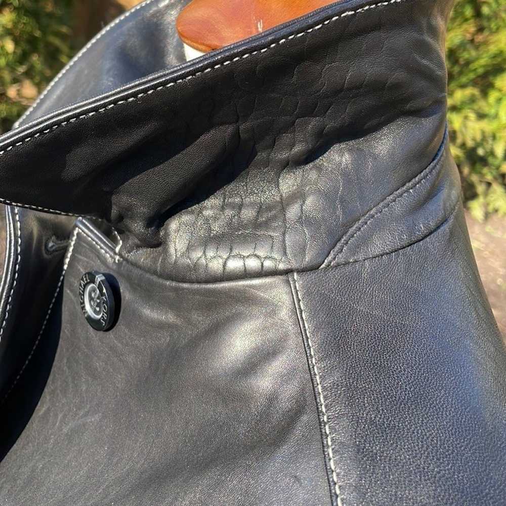 Michael Kors Leather Blazer - image 3