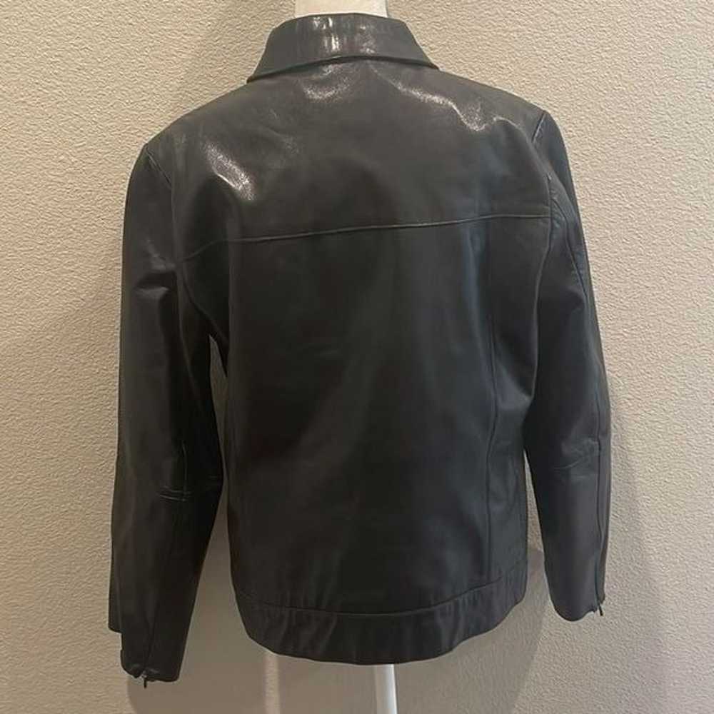 Banana Republic Authentic Leather Jacket Size Med… - image 2