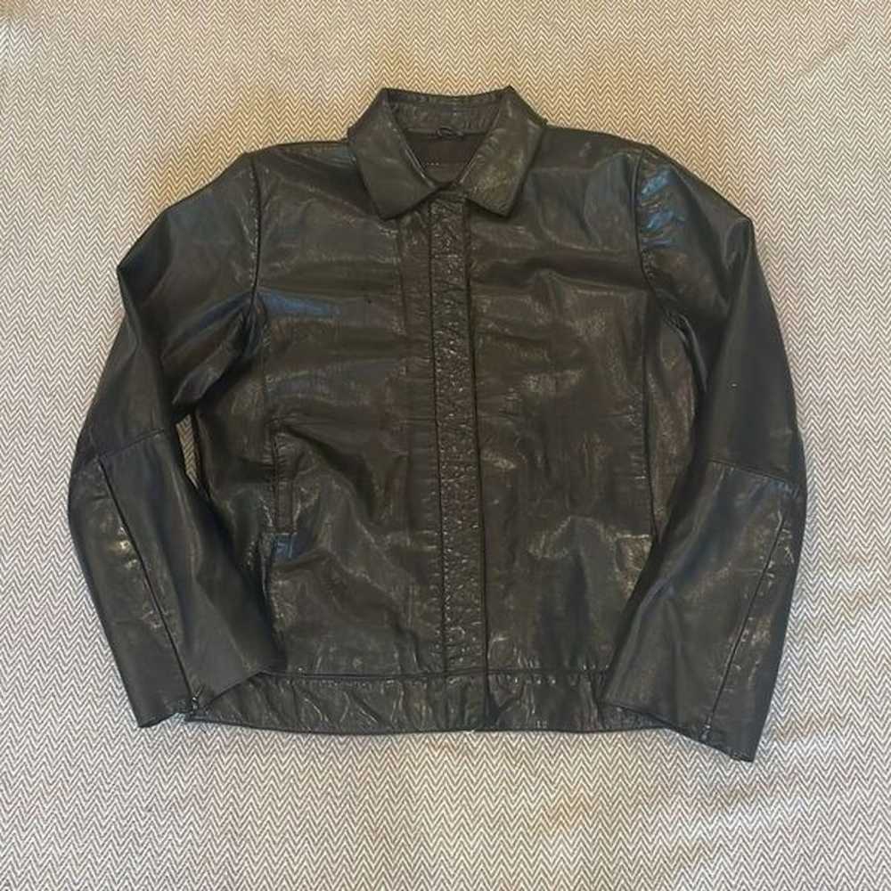 Banana Republic Authentic Leather Jacket Size Med… - image 4