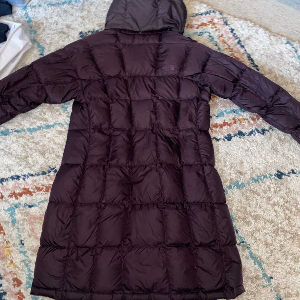 Northface long puffer jacket medium 600 down - image 2
