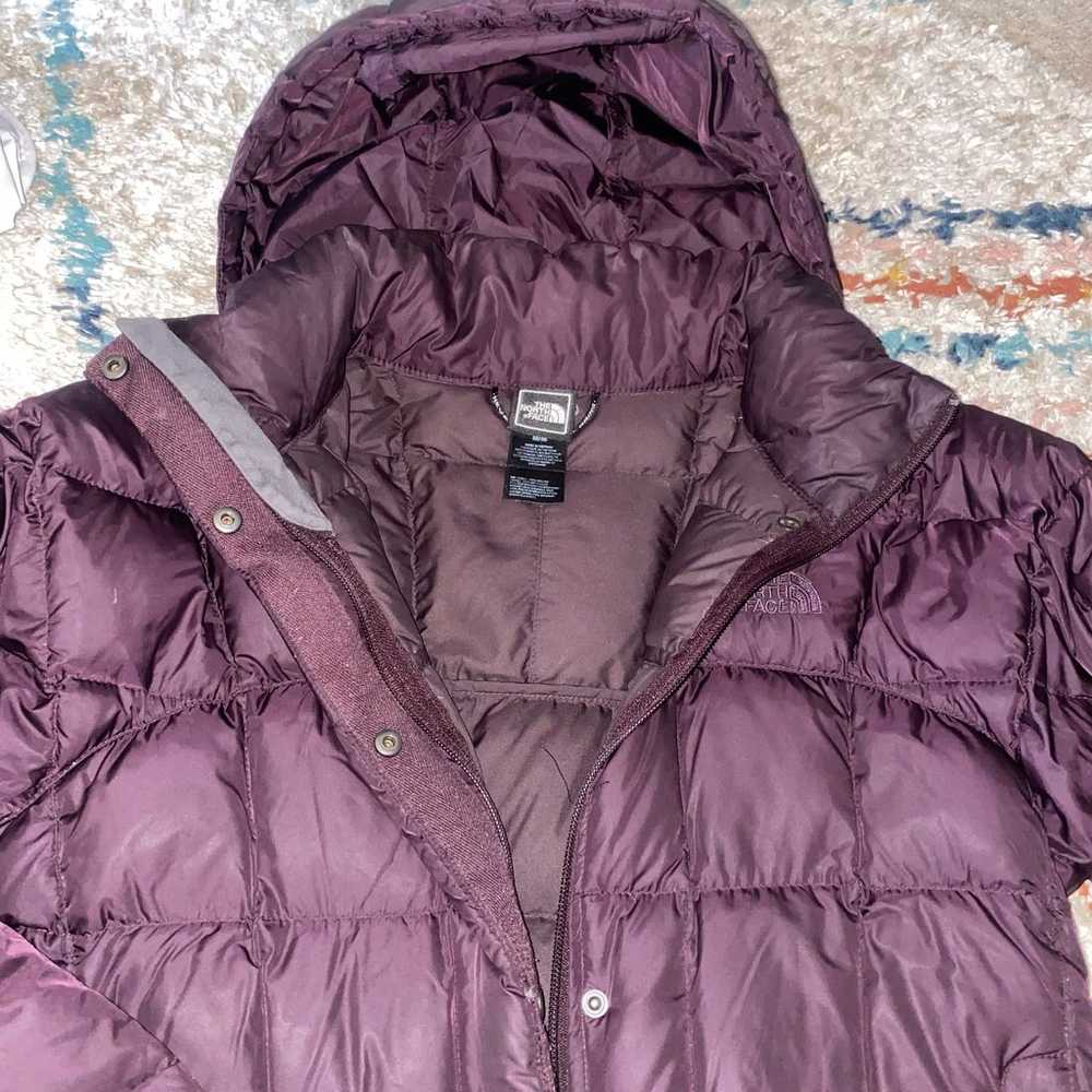 Northface long puffer jacket medium 600 down - image 4