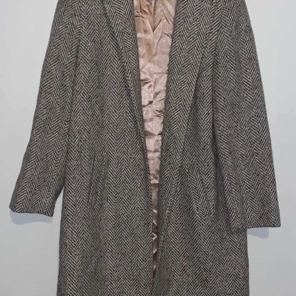 MARVIN RICHARDS Wool Blend Trench Coat Size 10 - image 2