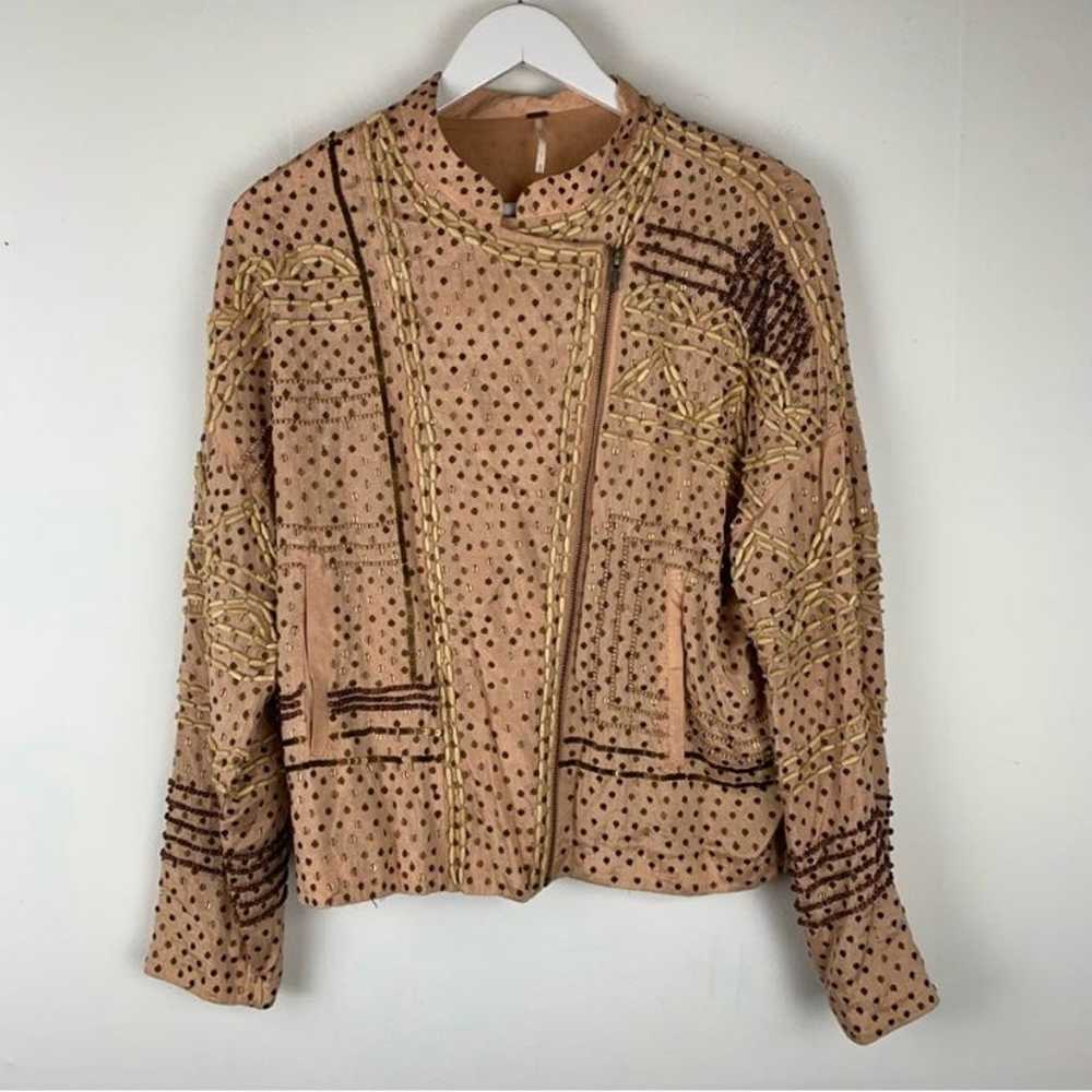 Free People Janpath Moto Jacket Medium - image 3