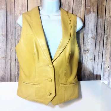 Continental Leather Vintage vest sz 7/8 - image 1