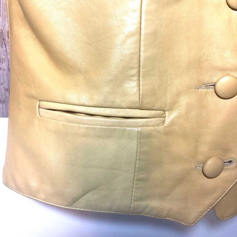 Continental Leather Vintage vest sz 7/8 - image 4