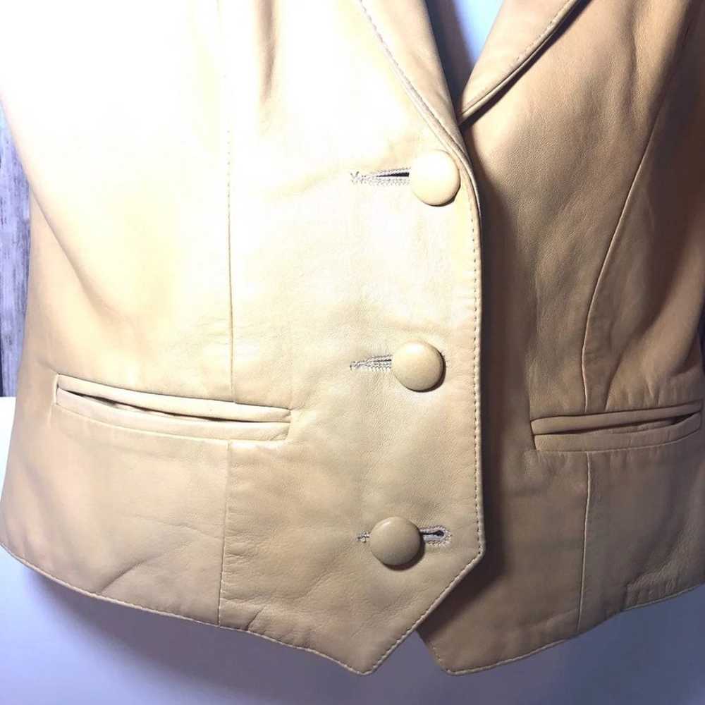 Continental Leather Vintage vest sz 7/8 - image 5