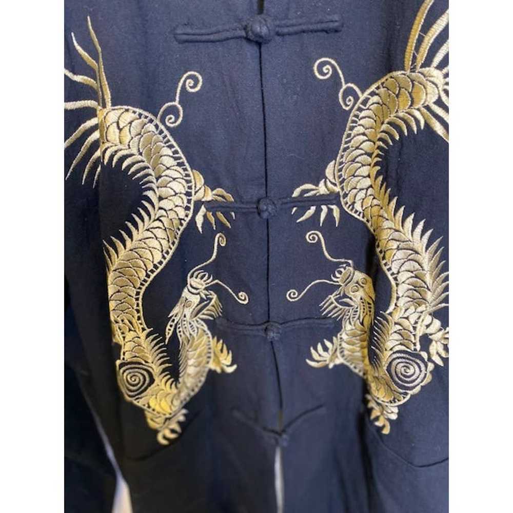 Japanese Japan Embroidered Kimono Dragon Jacket - image 2