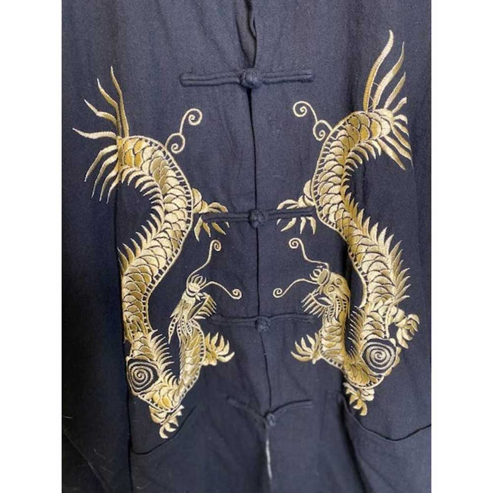 Japanese Japan Embroidered Kimono Dragon Jacket - image 6